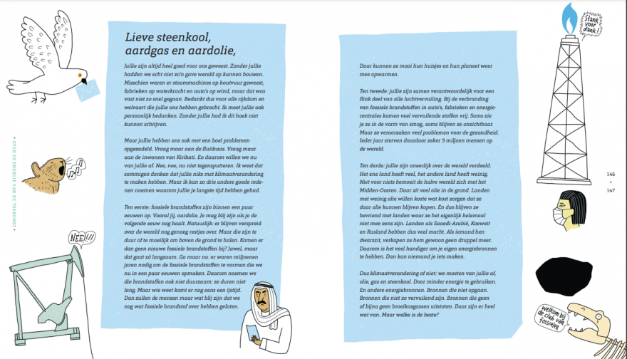 Fragment uit de afscheidsbrief aan fossiele brandstoffen